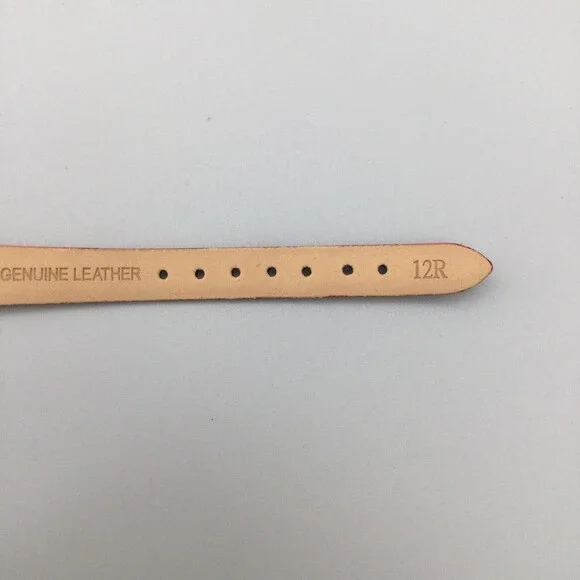 Disney Watch Women Mickey Mouse 22mm Silver Tone Leather Band Charm New Battery - Picture 12 of 15